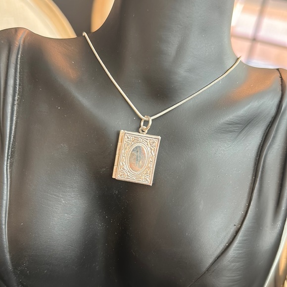shop_mdm Jewelry - Vintage 925 Sterling Silver Custom Photo Double Locket Necklace